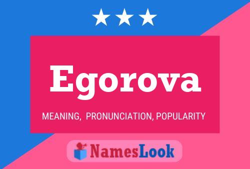 Egorova Name Poster