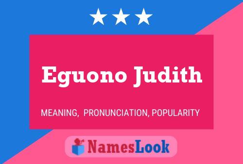 Eguono Judith Name Poster