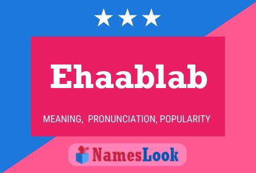 Ehaablab Name Poster