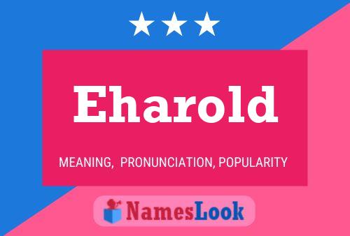 Eharold Name Poster