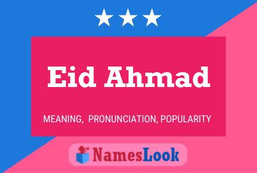 Eid Ahmad Name Poster