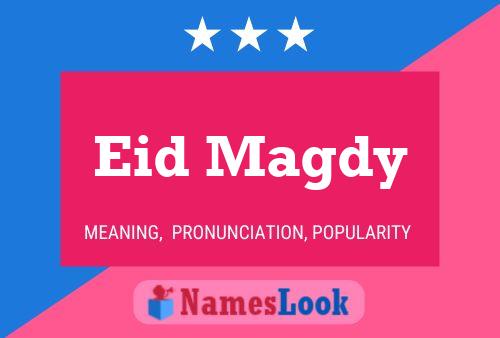 Eid Magdy Name Poster