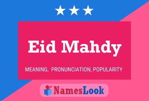 Eid Mahdy Name Poster