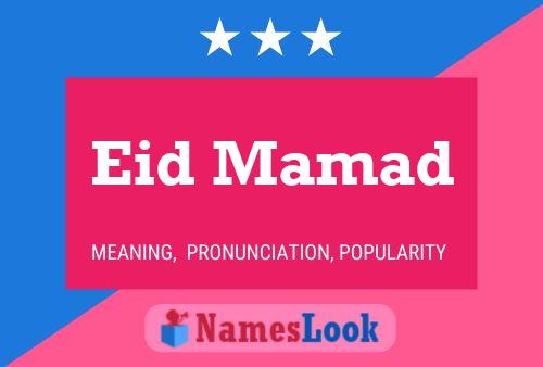 Eid Mamad Name Poster