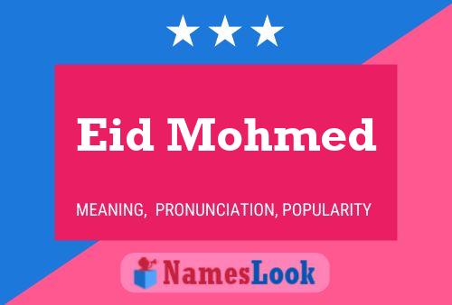 Eid Mohmed Name Poster