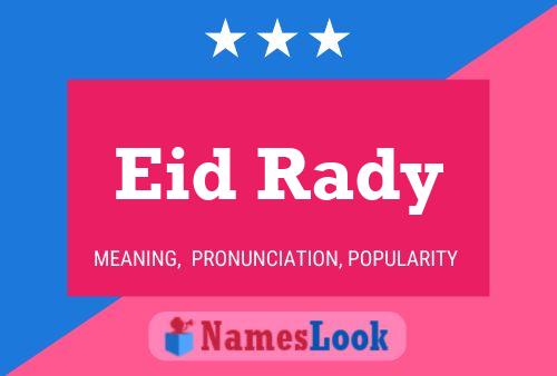 Eid Rady Name Poster