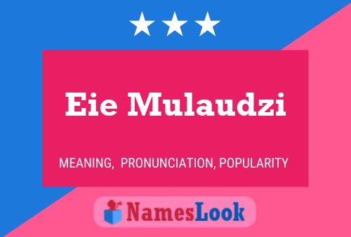 Eie Mulaudzi Name Poster