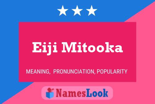 Eiji Mitooka Name Poster