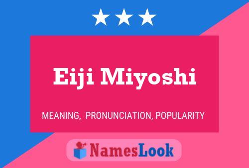 Eiji Miyoshi Name Poster