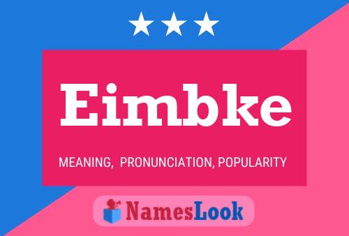 Eimbke Name Poster