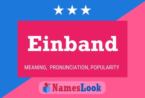 Einband Name Poster