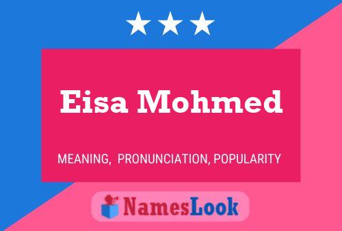 Eisa Mohmed Name Poster