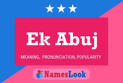 Ek Abuj Name Poster