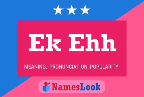 Ek Ehh Name Poster