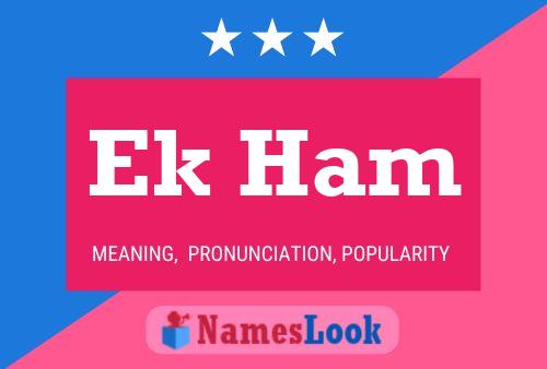 Ek Ham Name Poster