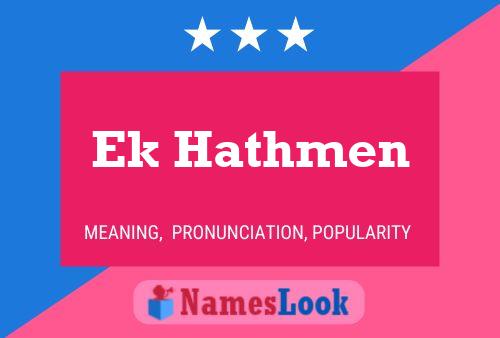 Ek Hathmen Name Poster