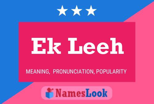 Ek Leeh Name Poster