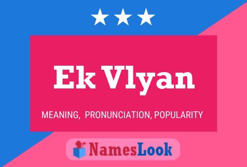 Ek Vlyan Name Poster