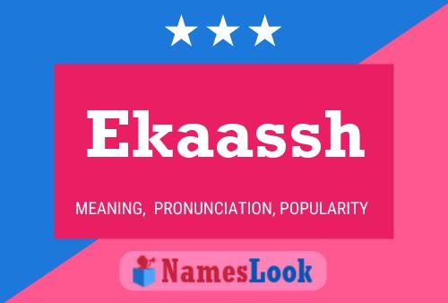 Ekaassh Name Poster