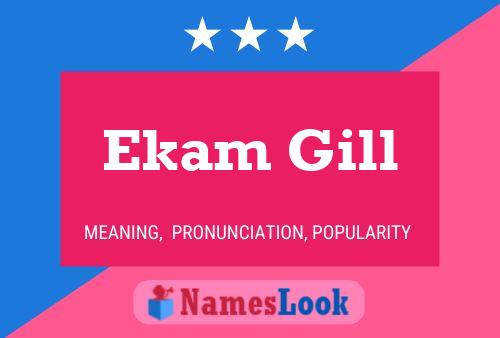 Ekam Gill Name Poster