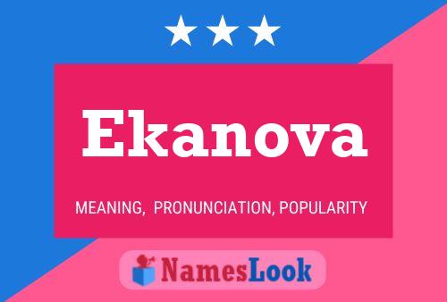 Ekanova Name Poster