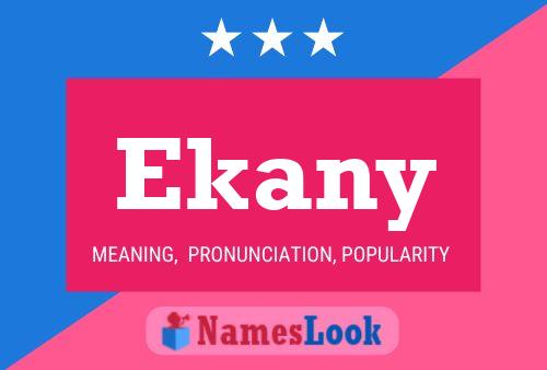 Ekany Name Poster