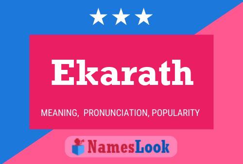 Ekarath Name Poster