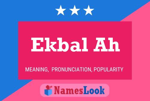 Ekbal Ah Name Poster