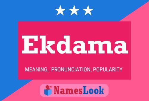 Ekdama Name Poster