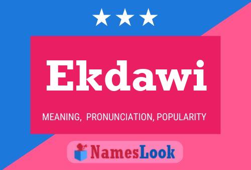 Ekdawi Name Poster