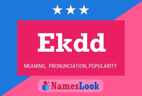 Ekdd Name Poster