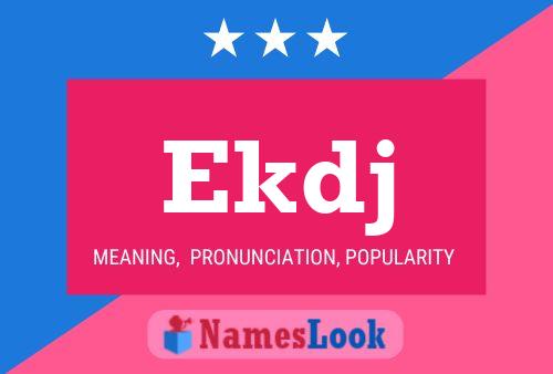 Ekdj Name Poster