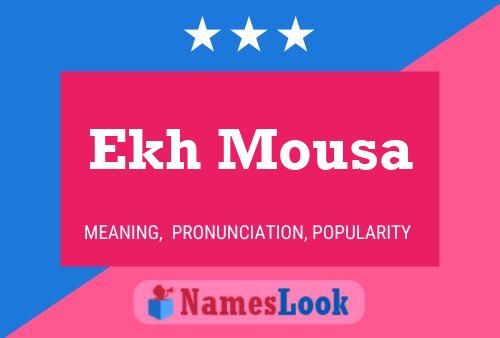 Ekh Mousa Name Poster