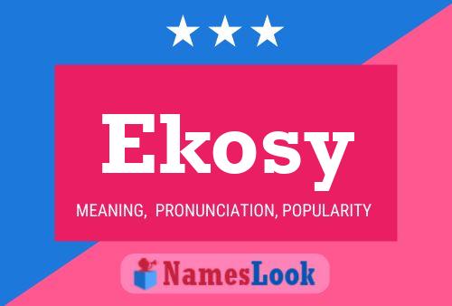 Ekosy Name Poster