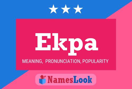 Ekpa Name Poster