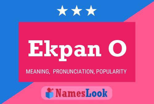 Ekpan O Name Poster