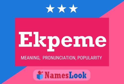 Ekpeme Name Poster