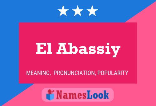 El Abassiy Name Poster