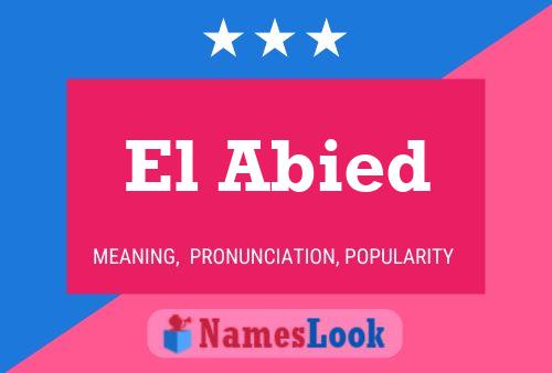 El Abied Name Poster