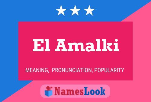 El Amalki Name Poster