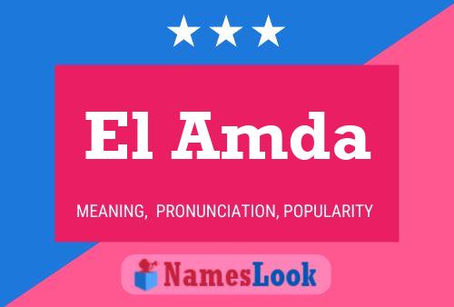 El Amda Name Poster