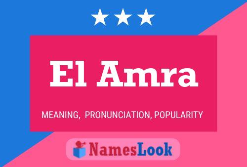 El Amra Name Poster