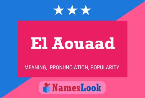 El Aouaad Name Poster