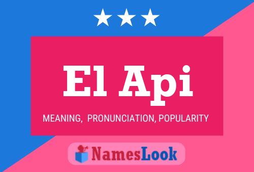 El Api Name Poster