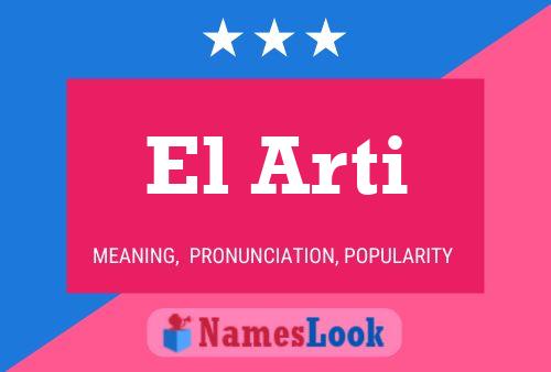 El Arti Name Poster