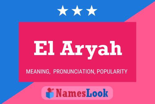 El Aryah Name Poster