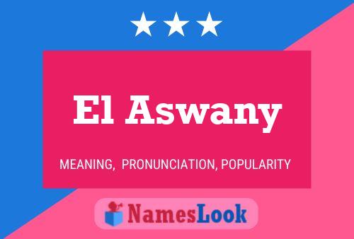 El Aswany Name Poster