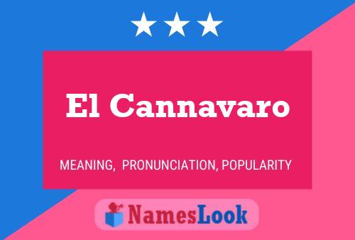 El Cannavaro Name Poster