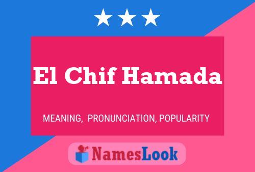 El Chif Hamada Name Poster