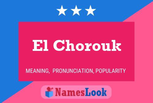 El Chorouk Name Poster